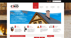 Desktop Screenshot of ciko-kominy.cz