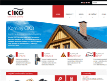 Tablet Screenshot of ciko-kominy.cz